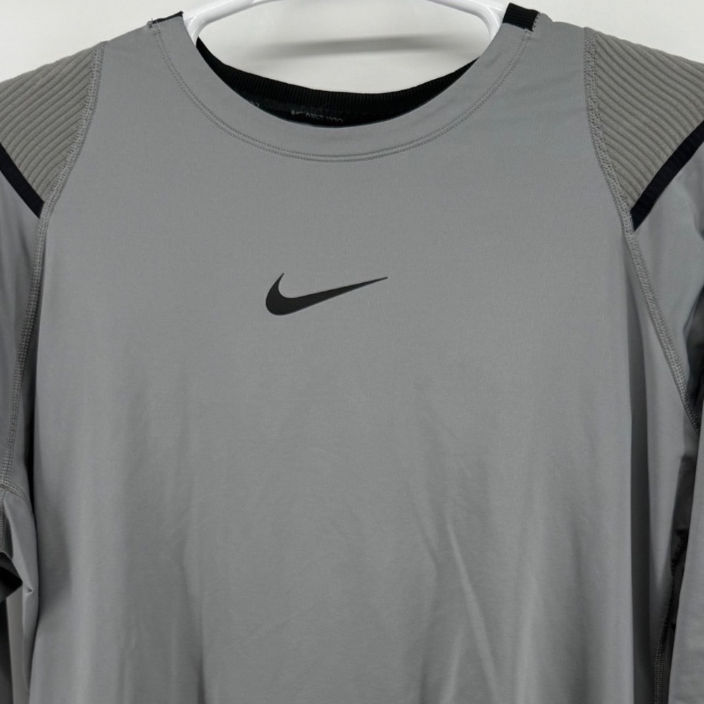 Nike Pro AeroAdapt Mens XXL Grey Long Sleeve Training Top BV5508-073